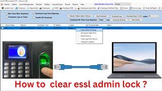 How to clear essl admin password | essl admin password reset | Part 2