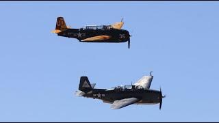 Grumman TBM-3 Avengers at Central Coast Airfest in Santa Maria CA Sep-2024