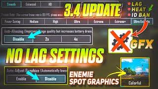 BGMI LAG PROBLEM FIX NEW 3.4 UPDATE  / Bgmi Lag Fix Graphics Settings, no lag graphics settings