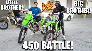 LITTLE BROTHER COMES TO FLORIDA AND CALLS ME OUT TO A DIRT BIKE BATTLE ! | BRAAP VLOGS