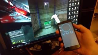 VR motion controller for SteamVR with Leap Motion and an android phone