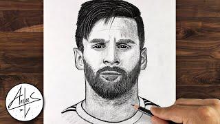 How to Draw MESSI | The best way to draw MESSI's face