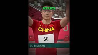 Su Bingtian insane progress #viral #fast #insane #blowup #usainbolt #shorts