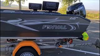 Finval Evo 475 Tiller with 70HP Suzuki on a VanClaes trailer