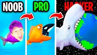 NOOB vs PRO vs HACKER In TASTY BLUE!? (ALL LEVELS!)