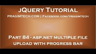 asp net multiple file upload with progress bar