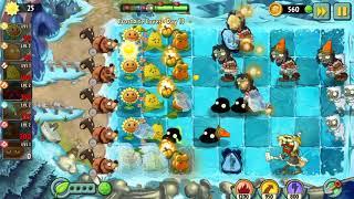 Plants vs Zombies 2 Frostbite Caves day 13 / Растения против Зомби 2 Обмороженные Пещеры день 13