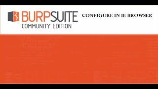 How to intercept Internet Explorer (IE) browser request using burp suite