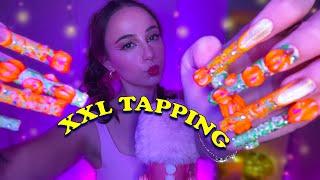 20 min ASMR Tingles  XXL nail tapping 