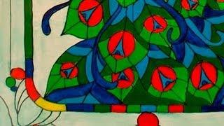 Art Lesson: How to Paint a Peacock Like a Stained-Glass Window