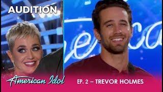 Katy Perry Falls In LOVE With Trevor Holmes on American Idol!