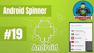 #19 Android Tutorial Spinner - دورة تعلم اندرويد ستوديو القوائم المنسدلة