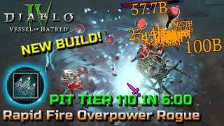 NEW META BUILD TEASER - Rapid Fire Overpower Rogue - Season 6 Endgame in Diablo 4 Vessel of Hatred