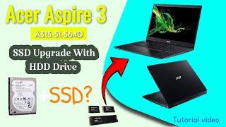 Acer Aspire 3 Laptop SSD Upgrade With HDD Drive