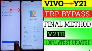 Vivo Y21 Frp Bypass Android 12 Without Pc New Security 2025 | Vivo Y21 (V2111) Google Account unlock