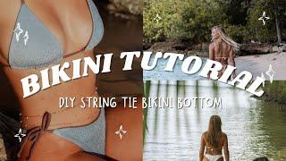 DIY triangle bikini top