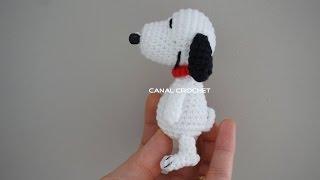 Snoopy amigurumi tutorial, llavero.