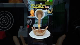 Not a coffee fail… it’s modern art! ｜3D Printed Floating Cup Sculpture #Shorts