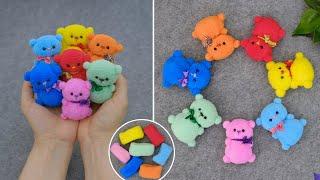 I'm sure that you haven't made such Teddy Bears yet Teddy Bears made of rubber bands for hair