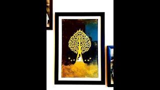 Thai Bodhi tree painting - tutorial by Life and creativity