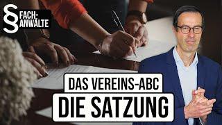 Die Vereinssatzung – was muss rein?