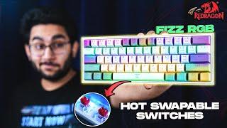 60% Mechanical RGB Gaming Keyboard With Hot Swappable Switches | Redragon K617 Fizz