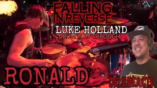 Falling In Reverse Drummer Luke Holland Performs Ronald PlayThrough (Reaction)