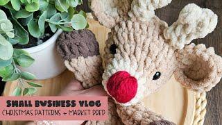 Small Business Vlog | Christmas Crochet Patterns + Christmas Market Prep