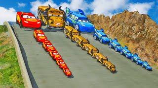 PIXAR CARS vs DOWN OF DEATH in BeamNG.drive