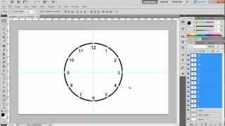 Циферблат, шкала в фотошоп
