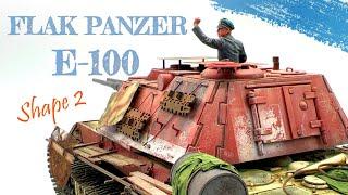 1/35 German FLAK PANZER E-100 Amusing Hobby 【TANK MODEL PAINTING】#scalemodel #howtopaint