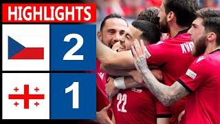 HIGHLIGHT  (2-1) | Czech Republic vs Georgia | Uefa Nations League Highlight | Full Match