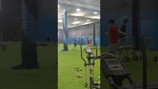 Dylan Rich Class of 2022 RHP from West Nyack. Off season workouts at PBI.