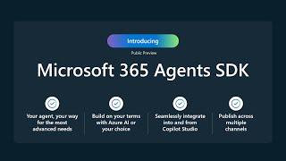 What’s is Microsoft 365 Agents SDK and the Evolution of the Bot Framework #bot #agent #m365