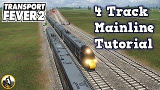 Transport Fever 2 Four Track Mainline Tutorial | 2023