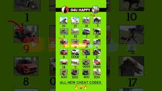 All Secret Cheat Code  In Indian Bike Driving 3D #shorts #ytshorts #viralshort #G4uHappy