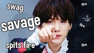 SAVAGE SUGA, the guy who spits fire #AGUSTD