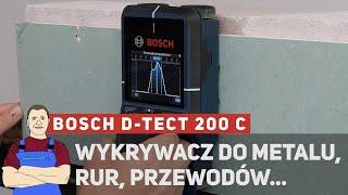 Wykrywacz metalu, przewodów, konstrukcji, rur - BOSCH WALLSCANNER D-TECT 200C PROFESSIONAL