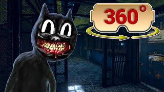 360° Horror: Trapped in a Haunted Asylum with Cartoon Cat | VR Chase Experience!