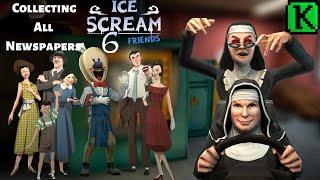 Collecting All 6 Pieces of Newspaper - Ice Scream 6