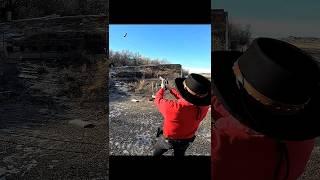 I Leveled Up! #shooting paint cans #trick shot #shooting skill #aerial shooting