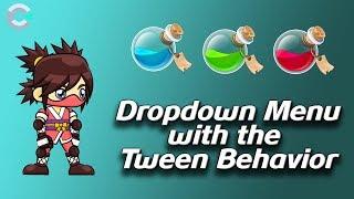 Building a Dropdown Menu in Construct 3 with the Tween Behavior