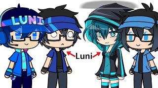 If Gacha Club luni, Gacha Life Luni, Gacha verse luni And Gacha Studio Luni Meets each other (meme)