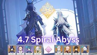 Spiral Abyss 4.7 | c0 Clorinde Hyperbloom & c0 Neuvillette Hypercarry | Floor 12 - 36