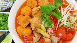 The Best Vietnamese Crab Noodle Soup Recipe | How to Make Bun Rieu