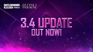 Get The 3.4 Update & Slay The Game | BGMI x Deepika Padukone #DeepikaPadukone