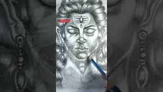 Mahadev drawing with pencil sketch_ #shorts #art #drawing #sketch #mahadev #mahadevstatus #bholenath