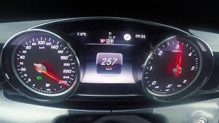 2017 Mercedes Benz E350d (0- 250km/h) Acceleration, Top speed 