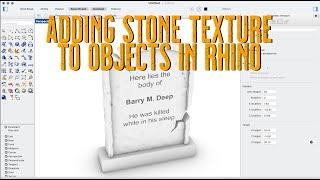 Creating Rough Surface Texture on Objects in Rhino Using Displacement Maps