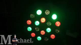 unboxing light/LED MINI plat par lights/18-LED